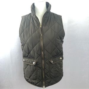 Thread & Supply zip up vest olive green Women’s size small.